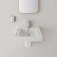 thumbnail image 2 of Decorum White Vitreous China Wall-Hung Vessel Sink with Single Faucet Hole, 2 of 8