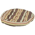 thumbnail image 7 of Sunnydaze Set of 2 Polyester Tufted Large Round Floor Cushions - Chocolate Stripes, 7 of 7