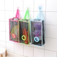 thumbnail image 2 of Green Kitchen Large Capacity Grid Fruit Vegetable Storage Bag Durable Wear-Resistant Mesh Space Saver Bags Indoors and Outdoors, 2 of 4
