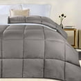 thumbnail image 4 of Superior Striped Reversible Down Alternative Comforter, Charcoal, Twin/Twin XL, 4 of 13