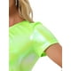 thumbnail image 5 of INSPIRE CHIC Crop Tops Metálicos para Mujeres con Manga Corta y Abertura para Fiesta de Halloween Top Brillante Holográfico L Verde Pasto, 5 of 5