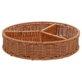 thumbnail image 1 of Here's a refined and professional product description for your item:\n\n \n\n**Vintage Imitation Rattan Woven Storage Basket with Compartments –, 1 of 5