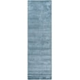 thumbnail image 2 of Hauteloom Nuray HModern Hand Tufted Wool and Viscose Blend Area Rug - Contemporary Solid Color Carpet for Living Room, Bedroom, Dining Room - Farmhouse, Cottage - Pewter, Blue Gray - 3' x 10', 2 of 10