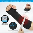 thumbnail image 3 of Cut Resistant Sleeve, Arm Safety Protectors Sleeves with Thumb Hole Level 5 Protection Forearm Guard, 3 of 5