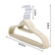 thumbnail image 3 of Perchas antideslizantes flocada para armarios de adultos, percha slim sin marca de 16,5 pulgadas para pantalones y abrigos, pack de 10, 3 of 6