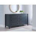 thumbnail image 2 of Signature Design by Ashley Simmenfort Six Drawer Dresser, Navy Blue, 2 of 9