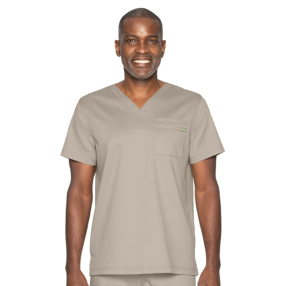 Landau ProFlex Tailored Fit Comfort Stretch 2-Pkt V-Neck Scrub Top for Men 4259