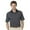 Navy/Pastel Pink, variant on Monterey Club Men's Lisle Feeder Stripe Texture Golf Polo Shirt #1642