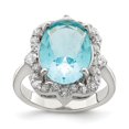 thumbnail image 4 of Sterling Silver Cubic Zirconia Ring Size 7, 4 of 4