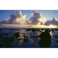 thumbnail image 2 of Posterazzi DPI1783873LARGE Reflected Sunset Clouds & Silhouetted Rocks On Beach Rarotonga Island Poster Print by Natural Selection Craig Tuttle, 36 x 24 - Large, 2 of 4
