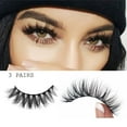 thumbnail image 4 of Reusable Handmade Cross Wispy Lashes Voluminous Cilia Extension Tools False Eyelashes 3D-A06, 4 of 8