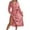 Pink, variant on TJAZFJPA Sexy Dresses 2025 Ladies Elegant Contrast Color Polka Dot V Neck Pleated Long Skirt Vacation Dresses Formal Gowns and Evening Dresses Women Long Sleeves