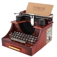thumbnail image 1 of Caja de música vintage, caja de música mecánica estilo máquina de escribir vintage con cajón Caja de música estilo máquina de escribir rendimiento lleno de energía, 1 of 8