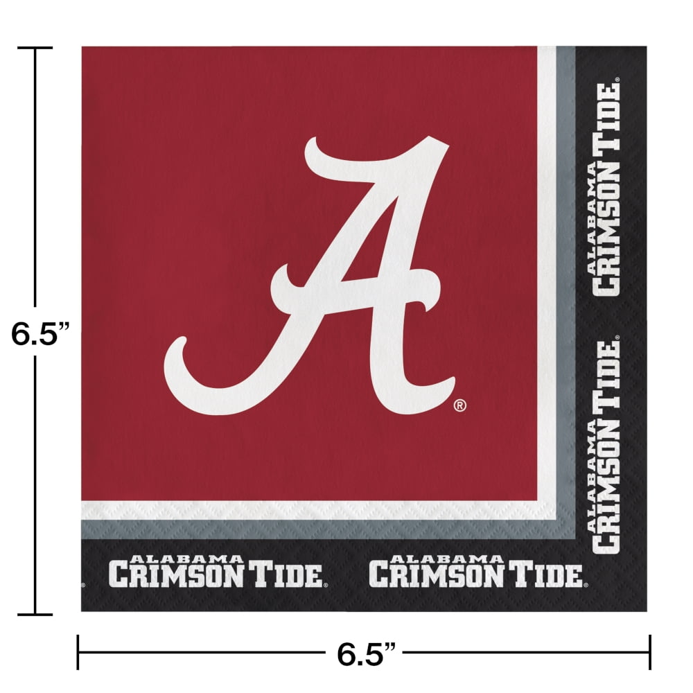Creative Converting University of Alabama Tailgating Kit, Serves 8