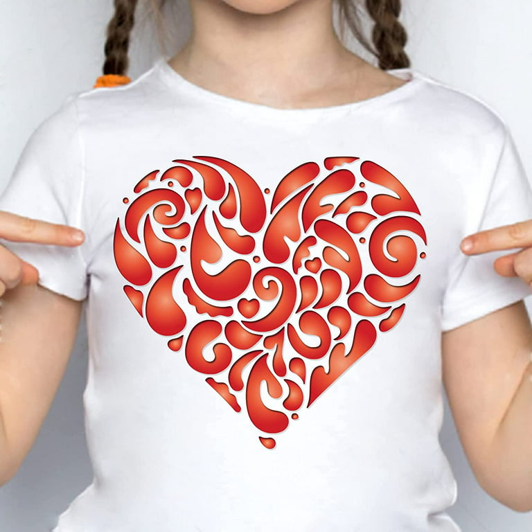 Heart Stencils Template Plastic Mandala Heart Drawing Painting