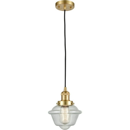 

Satin Gold Tone Mini Pendants 8 Wide Steel/Cast Brass/Glass Medium Base LED 1 Light Fixture