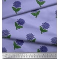 thumbnail image 2 of Soimoi Rayon Fabric Leaves & Floral Block Print Fabric by Yard 56 Inch Wide, 2 of 3