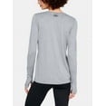 thumbnail image 2 of Under Armour Women's Locker Long Sleeve Shirt Gray Heather | Black Small, 2 of 2