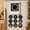 White A, variant on Mini Vinyl Music Player, Magnetic Fridge Decor with 9 NFC Records