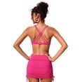 thumbnail image 2 of Top de Bikini CRZ YOGA con Frente Torcido y Tirantes Cruzados Rosa L, 2 of 5