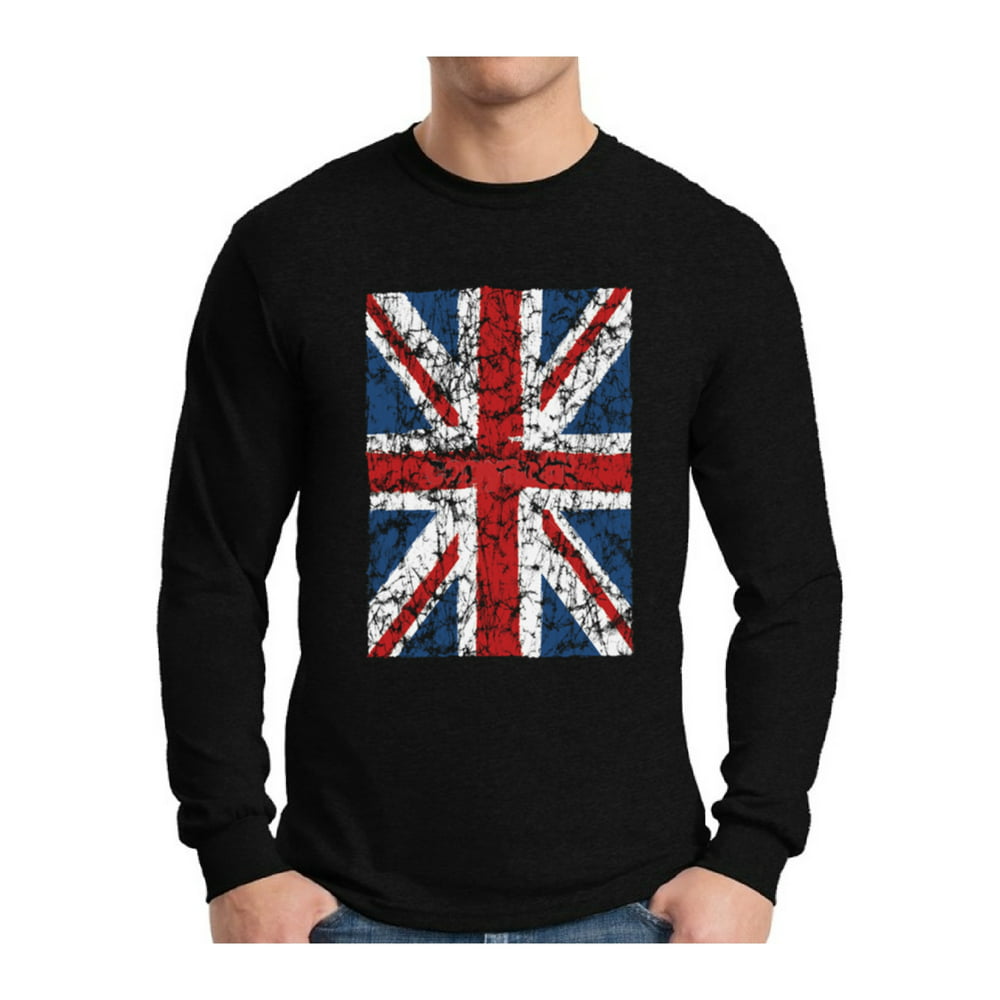 Awkward Styles - Distressed Union Jack British Flag Men's Shirt United ...