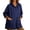Navy#women's snap button drawstring hoodies, variant on Oversized Snap Sweatshirt Women Button Loose Hoodies Drawstring Casual Pullover Tops with Front Pocket Lightweight Hoodie Pink,S