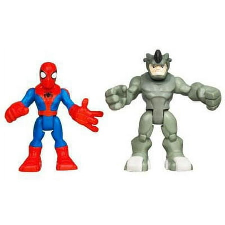 Marvel Spider-Man Adventures Spider-Man & Rhino Action Figure Set