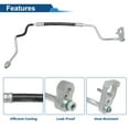 thumbnail image 4 of A/C Refrigerant Liquid Hose for Mercedes-Benz CL550 2007-2014 Pressure Hose Air Conditioning Pipe Line No.2218301317 Rubber Iron, 4 of 6