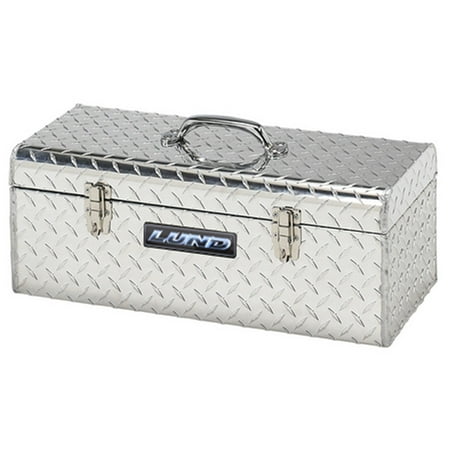 Lund 5124T 24-Inch Aluminum Handheld Tool Box, Diamond Plated, Silver