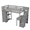 Gray | with Desk, variant on Tcbosik Twin Size Loft Bed with Desk and Storage Stairs, Shelves and Drawers, Wood Bed Frame with Full Length Guardrail, Easy Assembly, White
