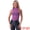 Purple, variant on Women's Summer Mock Neck Ruched Semi Sheer Y2K Tank Tops XL Purple