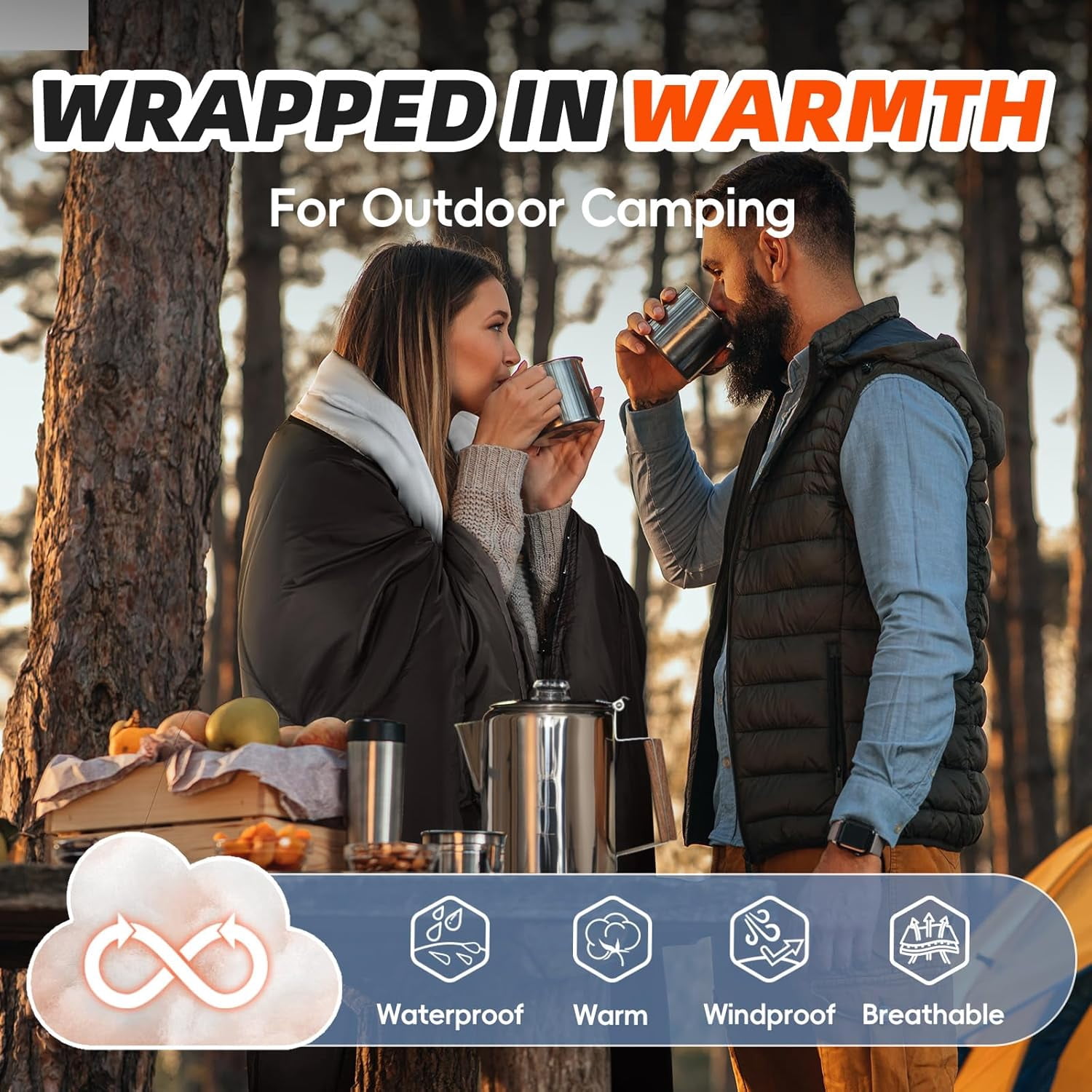 Sleeping Bags XL for Adults Cold Weather Mens Large Wide Bag Big and Tall Girls Boys with Compression Sack Camping Backpacking Warm & Cool