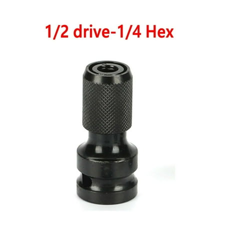 

Electric Wrench Impact Driver Chuck ADAPTOR 1/2 Drive 1/4 Hex Drill Bit