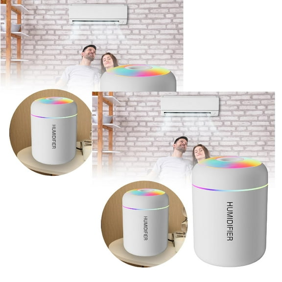 2Pack Cool Mist Humidifier For Home Bedroom And Living Room Quiet Air Moisturizer With Auto Shut Off Design For Dry Air Humidifier Home Decor
