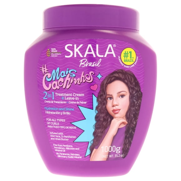 Crème de Traitement 2 en 1 More Curls par Skala pour Enfants - Crème 35,2 oz
