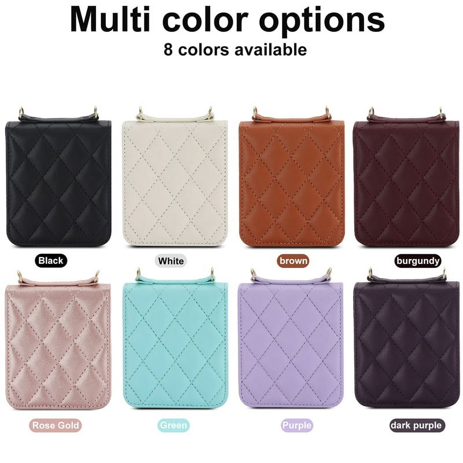 Stylish crossbody foldable leather phone case for Samsung Z flip5, protective case