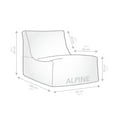 thumbnail image 5 of Fauteuil poire Gouchee Home Alpine Bleu – Fauteuil d'intérieur/extérieur hydrofuge avec rembourrage en billes de polystyrène haute densité, siège moderne et léger pour la piscine ou le salon, 5 of 5