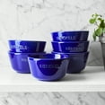 thumbnail image 3 of Henckels Ceramic 6-pc Round Ramekin Set - Dark Blue, 3 of 7