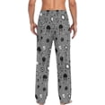 thumbnail image 2 of GZHJMY Musical Notes Pajama Pants for Men, Lounge Pants Lightweight Men Pajama Bottoms with Drawstring Pockets, Christmas New Year Birthday Gifts, X-Large, 2 of 6