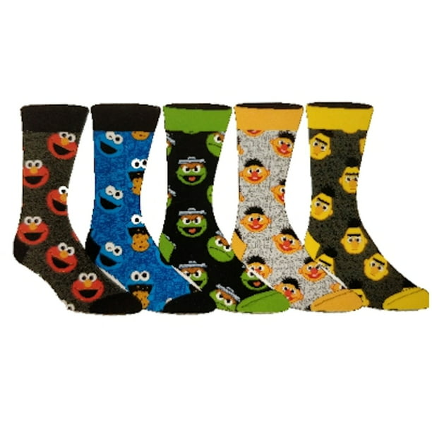 License - Sesame Street 5pk Socks - Walmart.com - Walmart.com