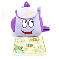 thumbnail image 3 of Dora Purple Plush Backpack, Cute Cartoon Bag Decorations For School Cosplay Party-Vinsniv, 3 of 3