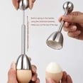 thumbnail image 4 of Cortador de huevos Cortador de huevos de acero inoxidable para galletas de huevos duros blandos Removedor de separador de cáscara de huevo Adepaton WLJ-1257, 4 of 5