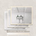 thumbnail image 5 of BEKAY Bathroom Cabinet Mirror ,LED Mirror Wall Mounted Storage Cabinet with Defogger & Lights for Bathroom, Kitchen 36*30 inches, 5 of 7