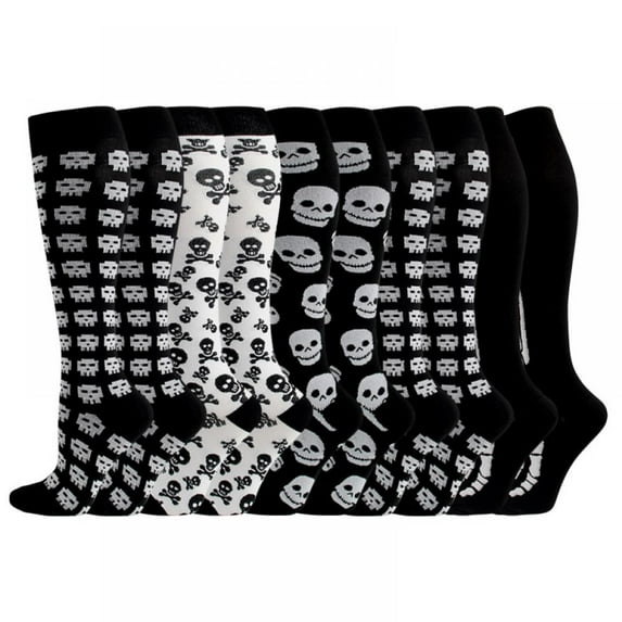 Compression Socks for Women & Men(5 Pairs) - Best Support for Medical,Circulation, Nurses, Running, Travel