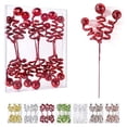 thumbnail image 1 of Set de decoración para árbol de Navidad, bola de lentejuelas rojas ZHANYIGY, 1 of 8