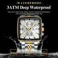 thumbnail image 5 of POEDAGAR Luxury Square Sport Man Wristwatch Waterproof Chronograph Stainless Steel Quartz Men's Watches, 5 of 6