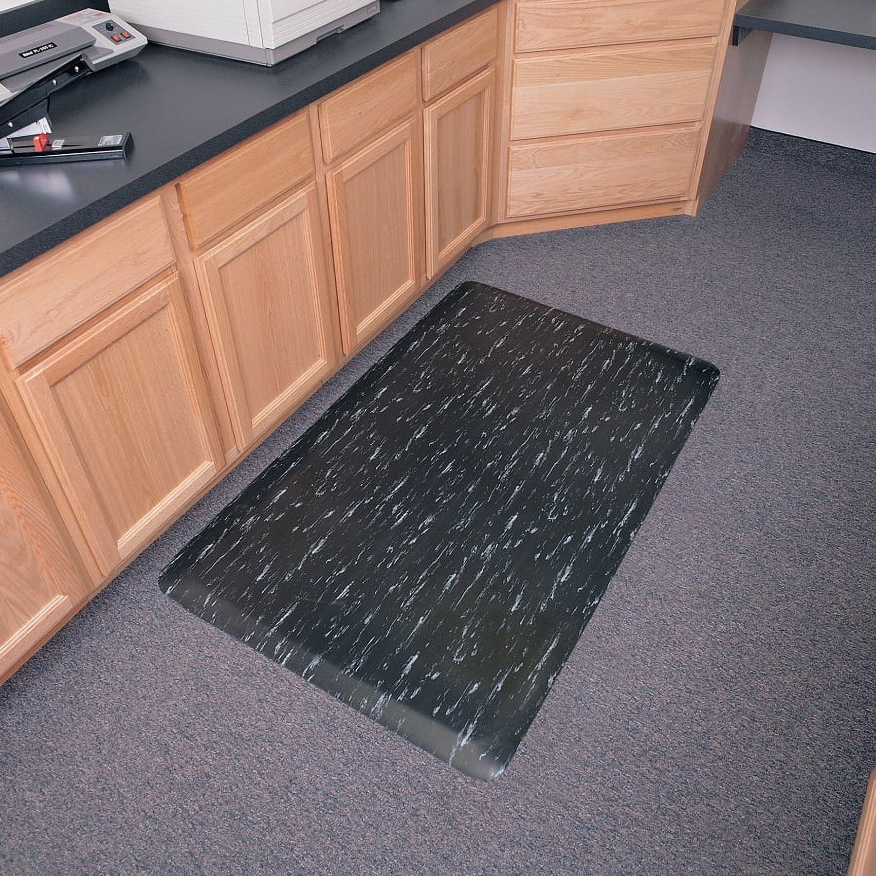 Genuine Joe Marble Top Anti-fatigue Mats - Office, Airport, Bank, Copier, Teller Station, Service Counter, Assembly Line, Industry - 24" Width X 36" Depth X 0.50" Thickness - High Density Foam (hdf)