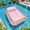 Pink, variant on Inflatable Pool Bed Large Water Floating Sofa with Headrest, Thickened PVC Blow Up Pool Float for Adults, Summer Beach Lounger for Swimming Pool Party, Stable Anti-Tip Raft, Transparent Watermelon