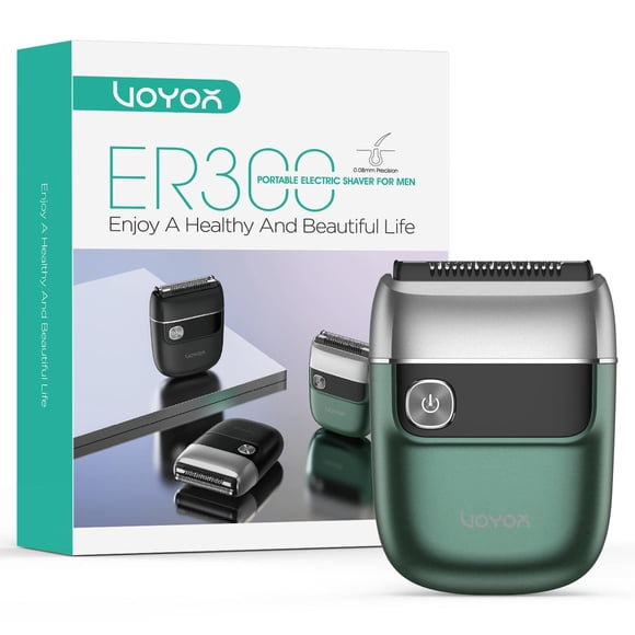 Afeitadora Eléctrica VOYOR Verde Recargable para Hombre
