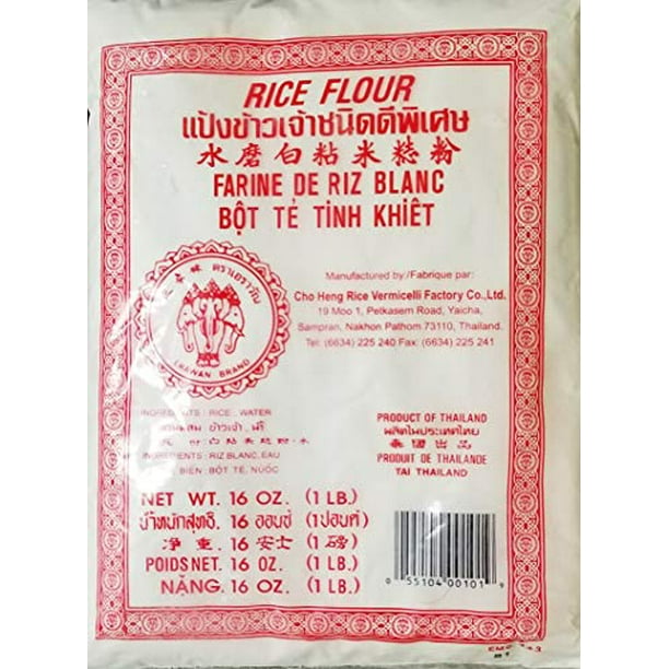 Thai Rice Flour Gluten Free 6 Pack, Great for Cooking & Baking. Erawan